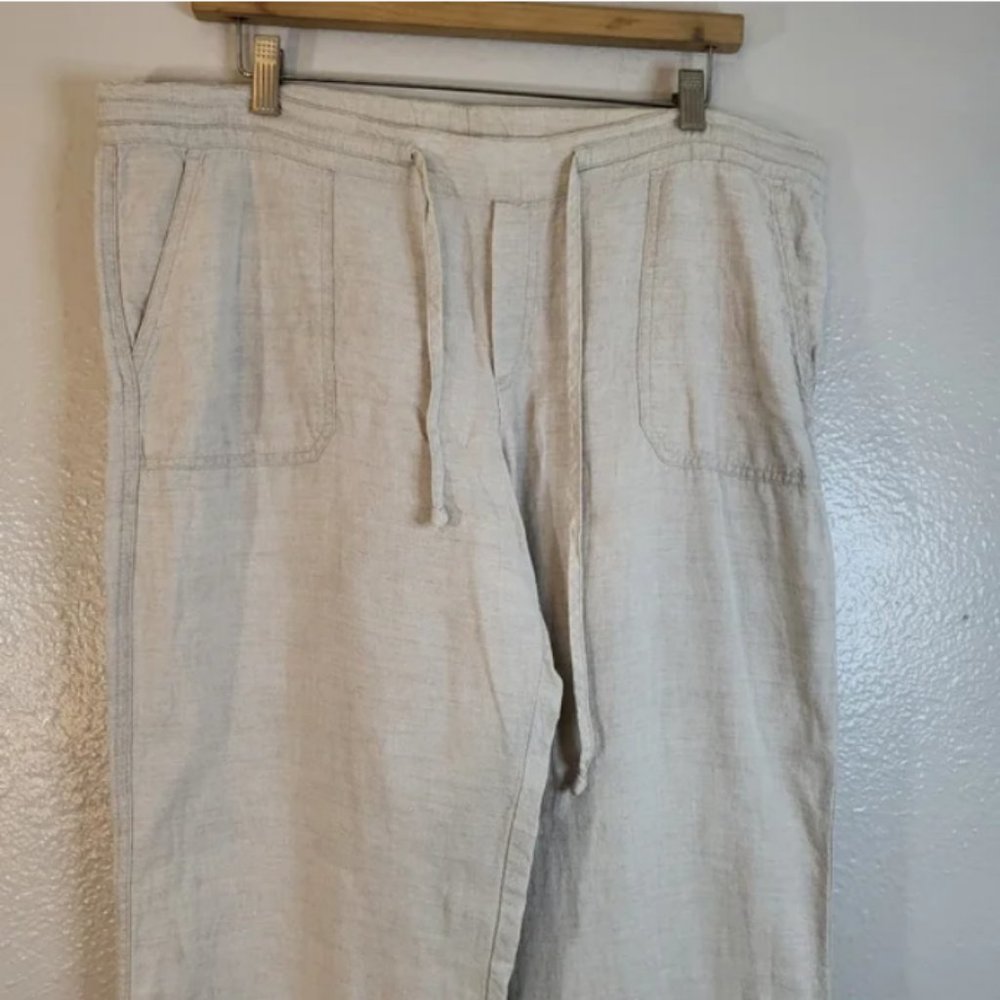 Allen Allen Drawstring Linen Pants - Picture 4 of 6